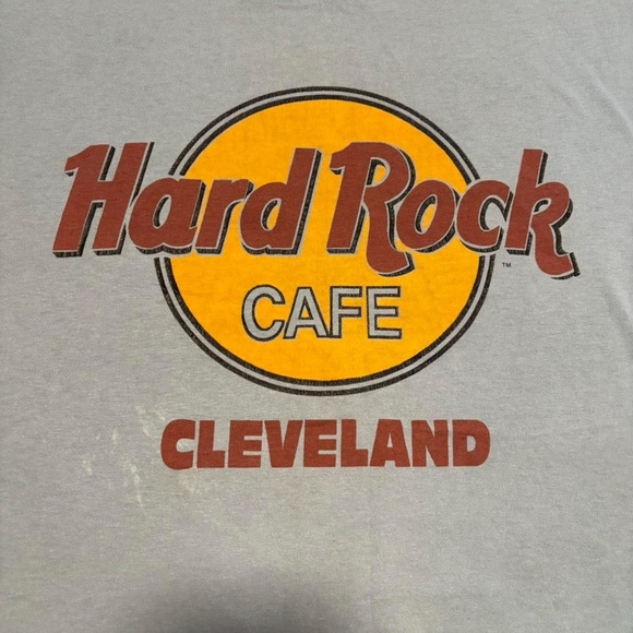 Vintage Hard Rock Cafe Men's Medium T Shirt Distressed Blue - Picture 3 of 5